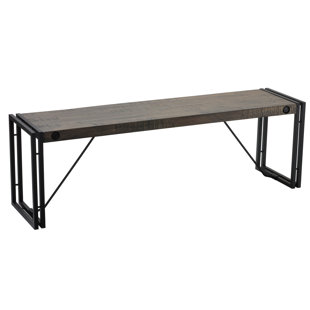 Go to store & view more images Cortesi Home Thayer Metal/Wood Bench