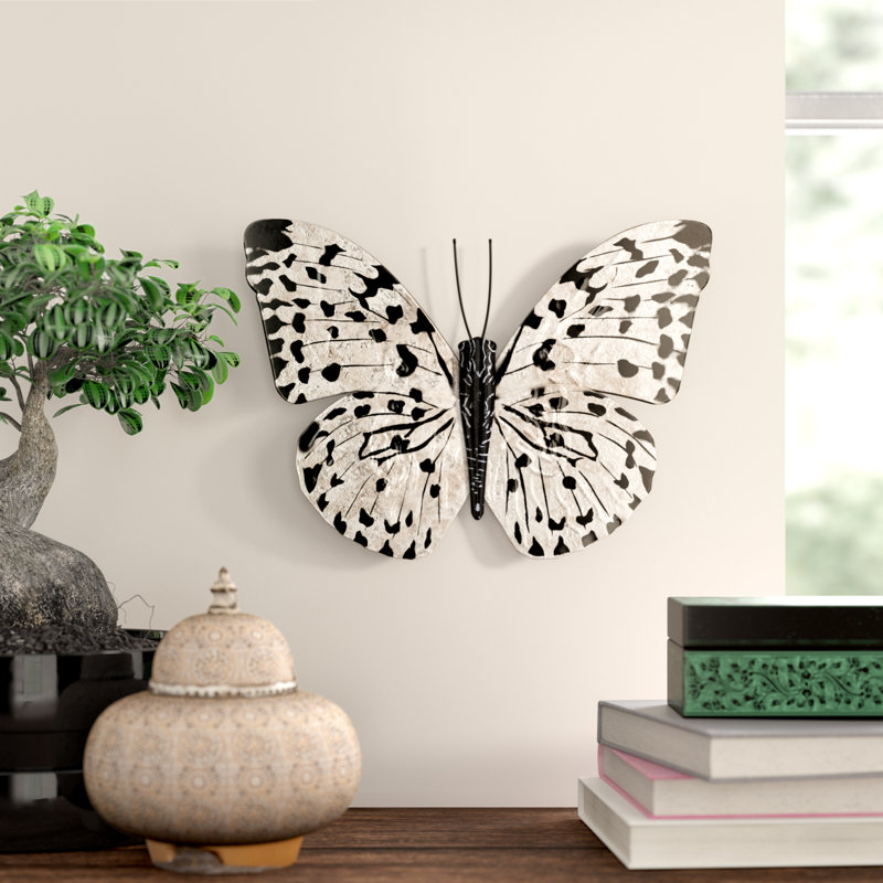 Bloomsbury Market Contemporary Butterfly Metal Wall Decor & Reviews