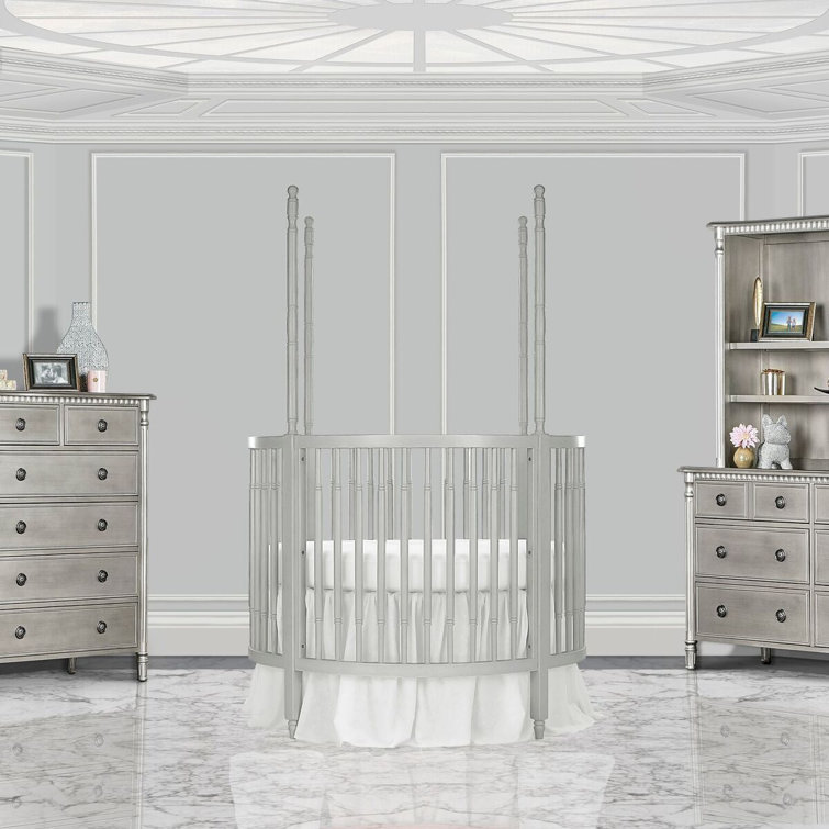 black round crib
