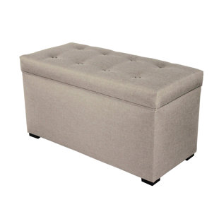 Go to store & view more images Alcott Hill Woodside Buttons Tufted Upholstered Storage Bench