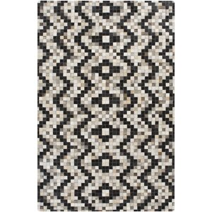 Crescent Black/Gray Area Rug