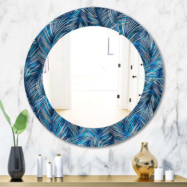 East Urban Home Tropical Palm Leaves Bohemian Mirror | Wayfair