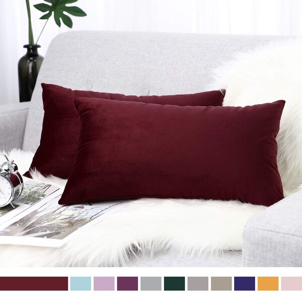 New Soft Solid Color Throw Pillow Case Modern Cushion Cover Case Home Sofa Decor 