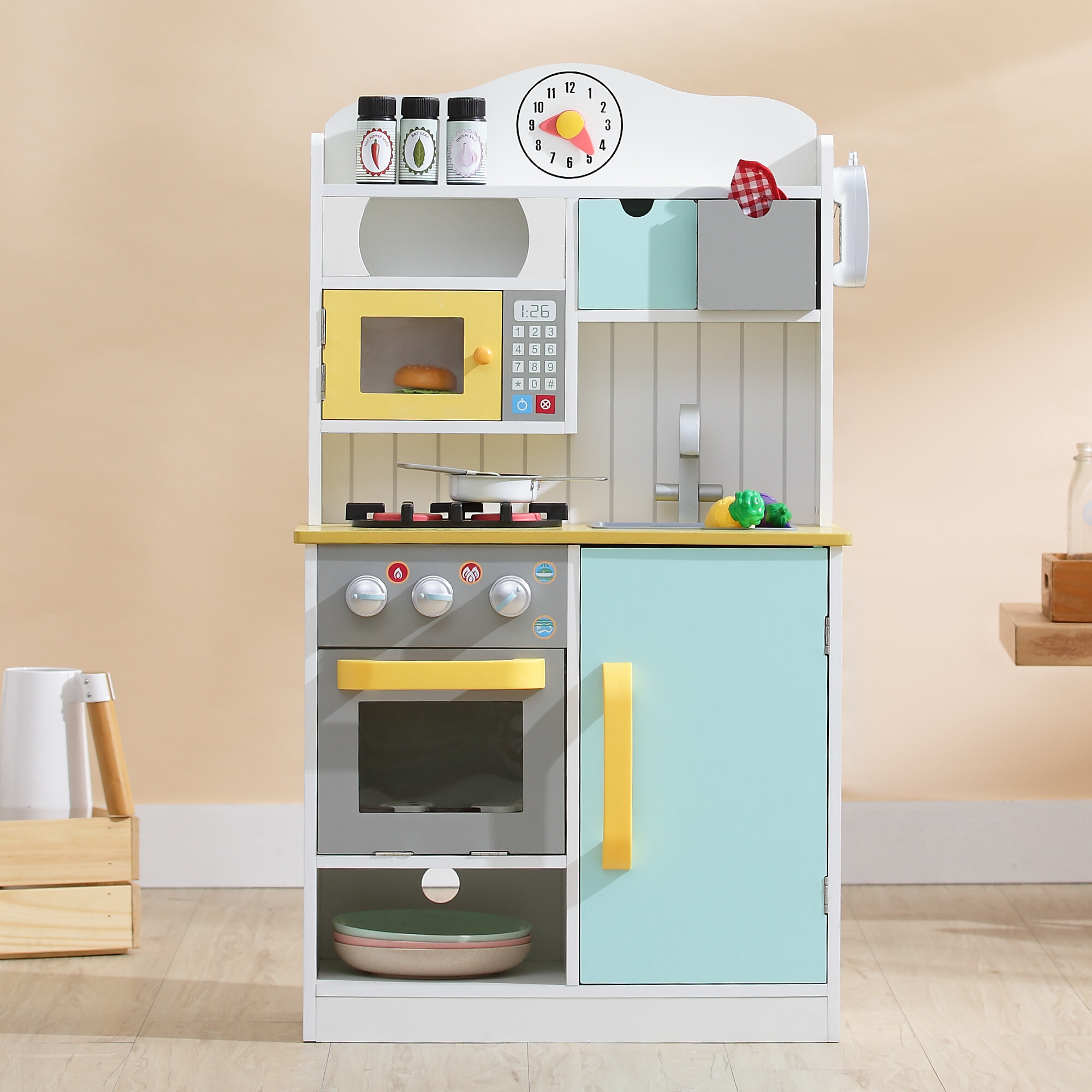 retro play kitchen set