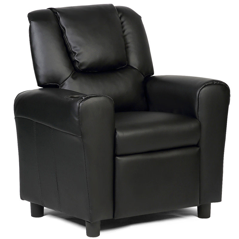 youth recliner with cup holder