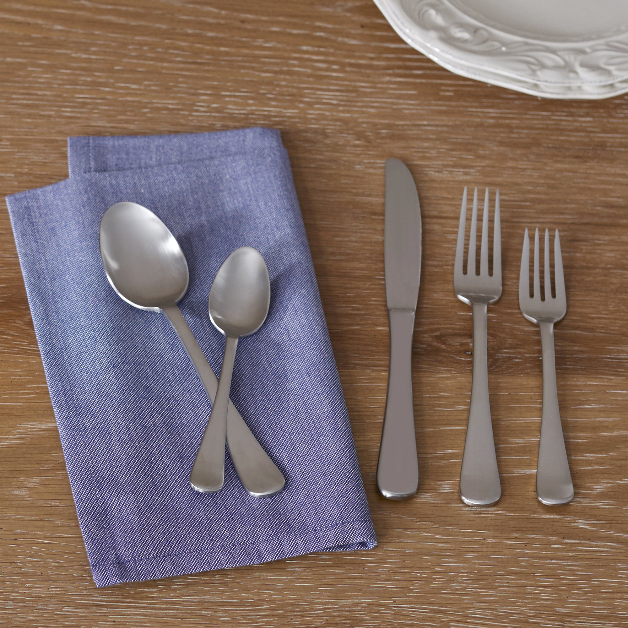 Charlton Home Adalynn 20 Piece 18 10 Stainless Steel Flatware Set Service For 4 Reviews Wayfair
