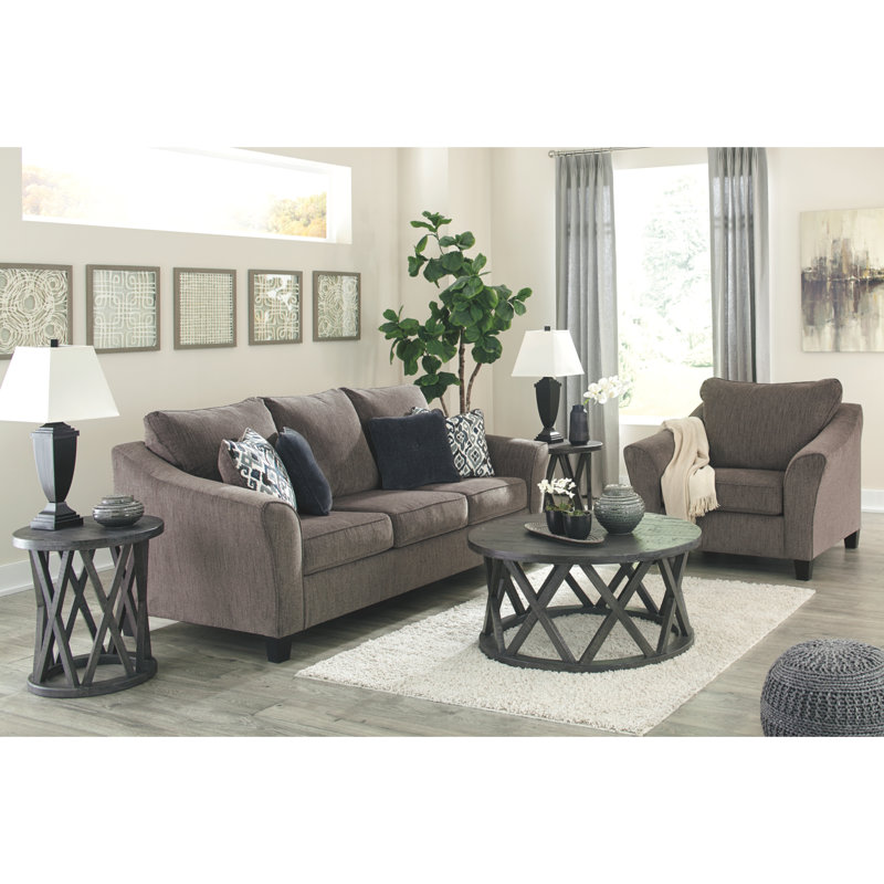 Alcott Hill Pecor 3 Piece Sleeper Configurable Living Room Set
