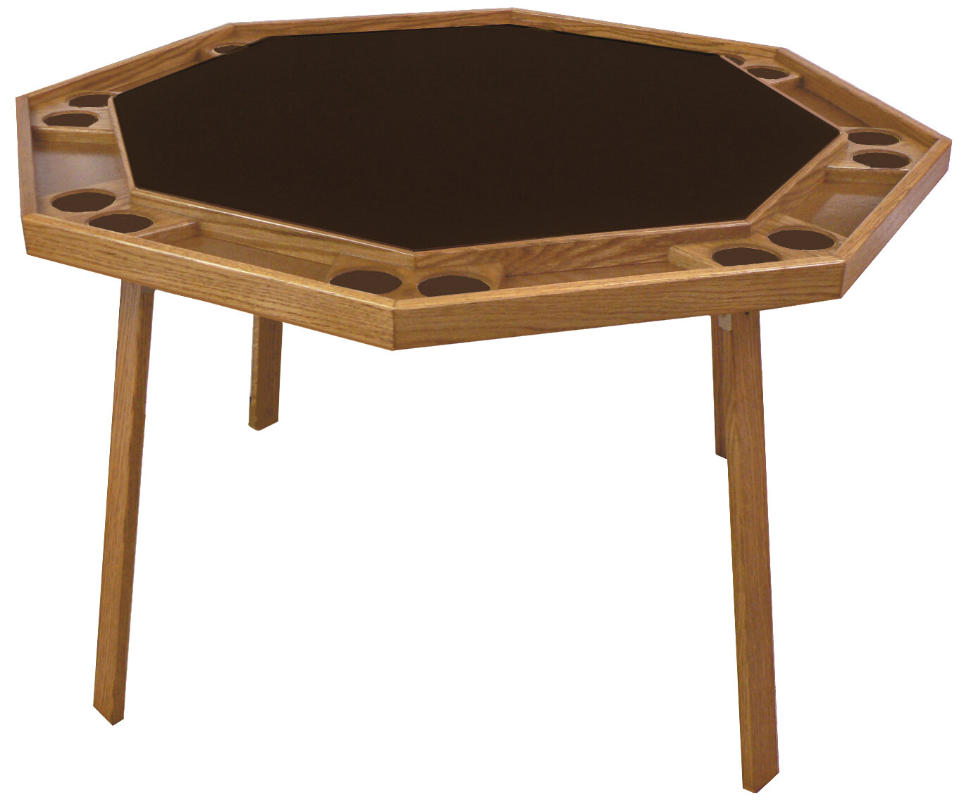 output In fact Mottle Kestell Furniture 52'' 8 - Player Oak Poker Table & Reviews | Wayfair