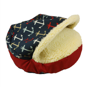 Pool and Patio Cozy Cave Anchors Dog Bed