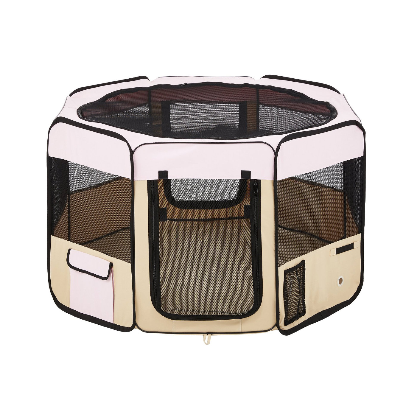 pink puppy cage