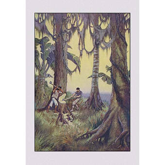 Buyenlarge Robinson Crusoe The Most Hideous Roar By Milo Winter Framed Painting Print Wayfair