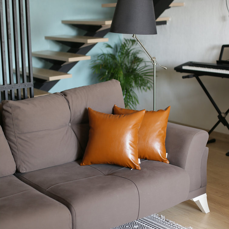 leather pillow cases