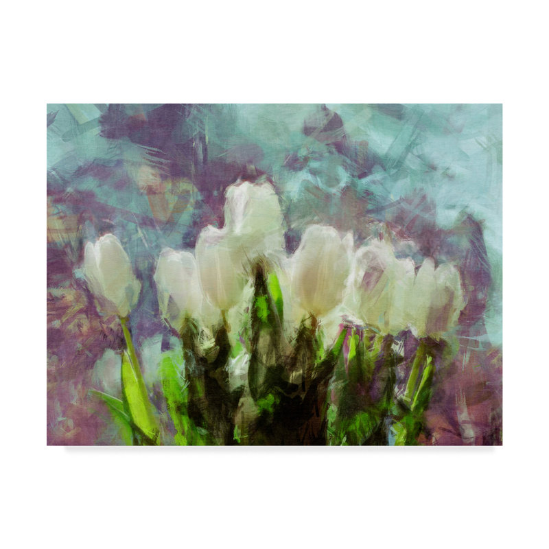 Charlton Home Sunlit Tulips Ii Acrylic Painting Print On Wrapped Canvas Wayfair