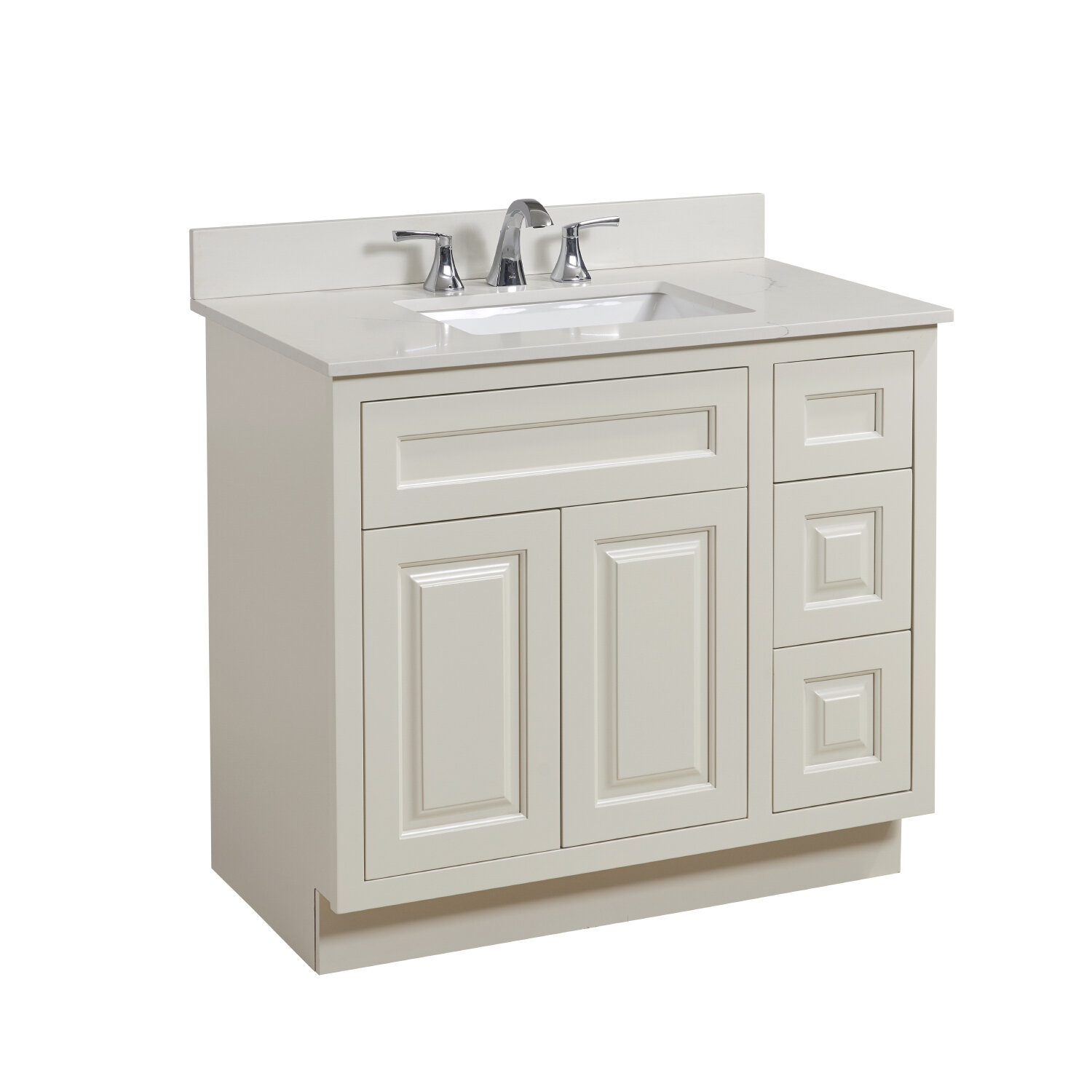 Altair Belluno 37 Single Bathroom Vanity Top In Calacatta White