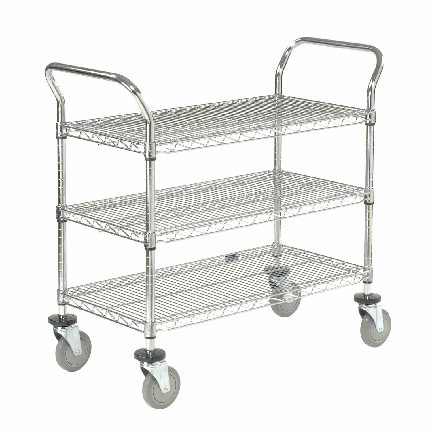 Nexel 3 Shelf Utility Cart with Braking Casters | Wayfair