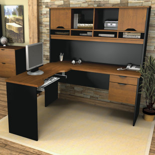 Go to store & view more images Bestar Innova 4 Piece L-Shape Desk Office Suite