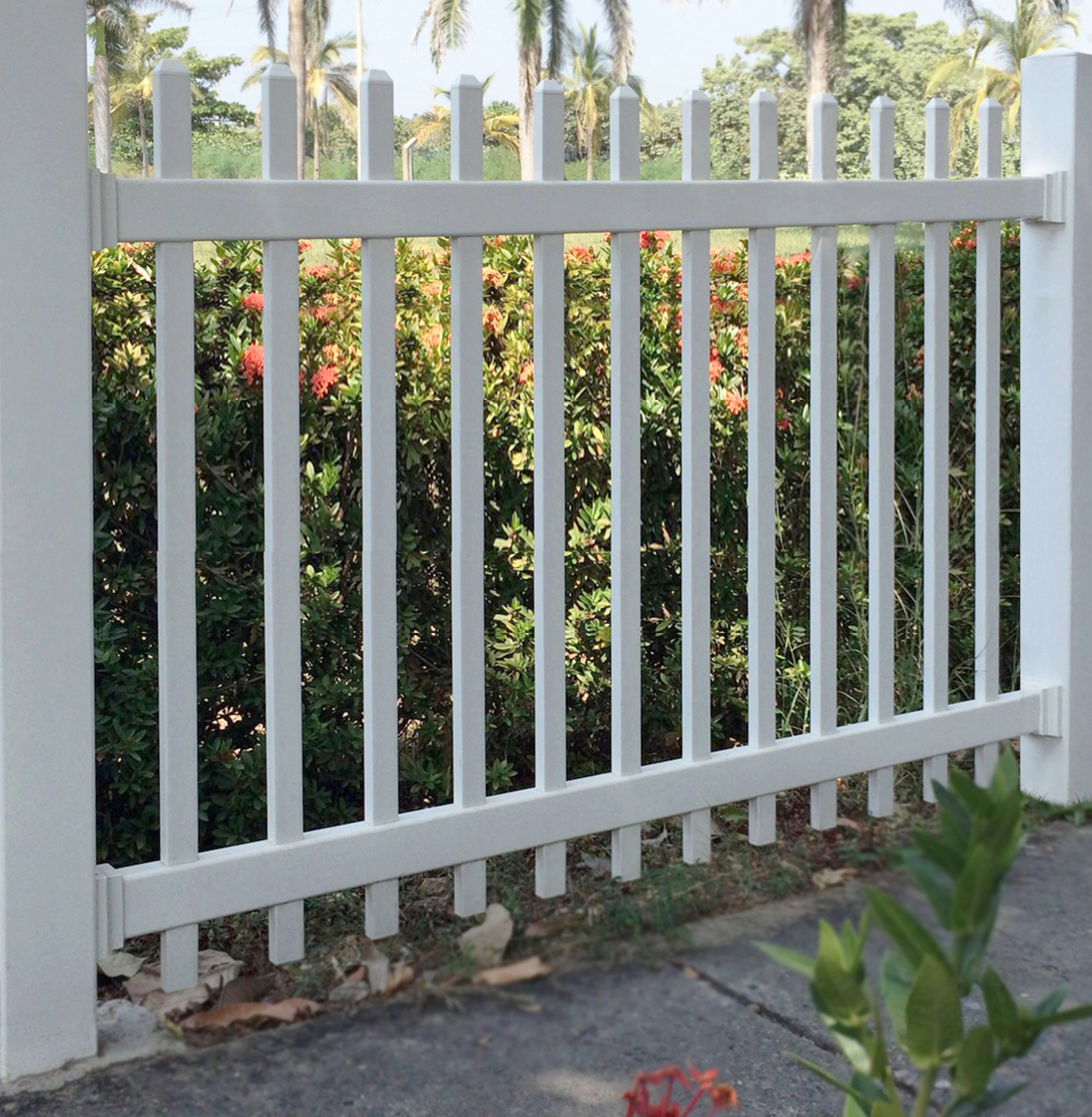 Azembla 4 Ft H X 6 Ft W Picket Vinyl Fence Panel Reviews Wayfair