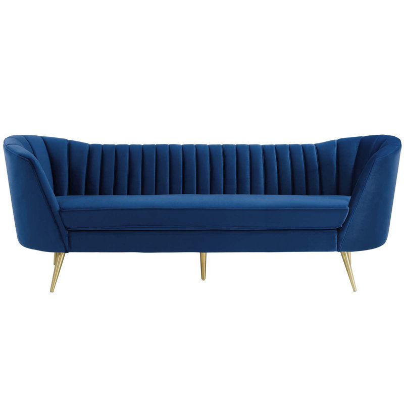 Mercer41 Opportunity Vertical Channel Tufted Curved Performance Opportunity Vertical Channel Tufted