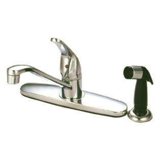 Go to store & view more images Elements of Design Single Handle Centerset Kitchen Faucet with Metal Lever Handles