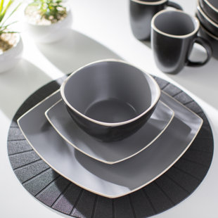 Yellow and gray dishes Clearance