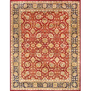 Tabriz Hand-Knotted Red Area Rug