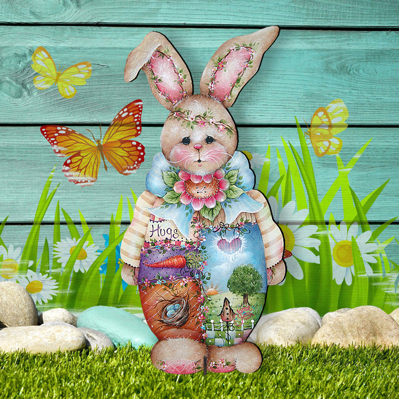 The Holiday Aisle Decor Bunny For Front Porch Lawn Art Wayfair