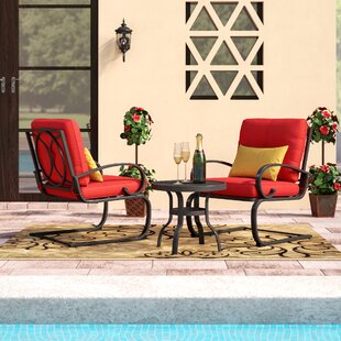 View Courtois Outdoor 3 Piece Conversation Set with