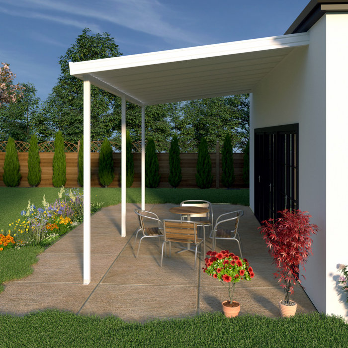Heritagepatios 16ft W X 8ft D Patio Awning Wayfair Ca
