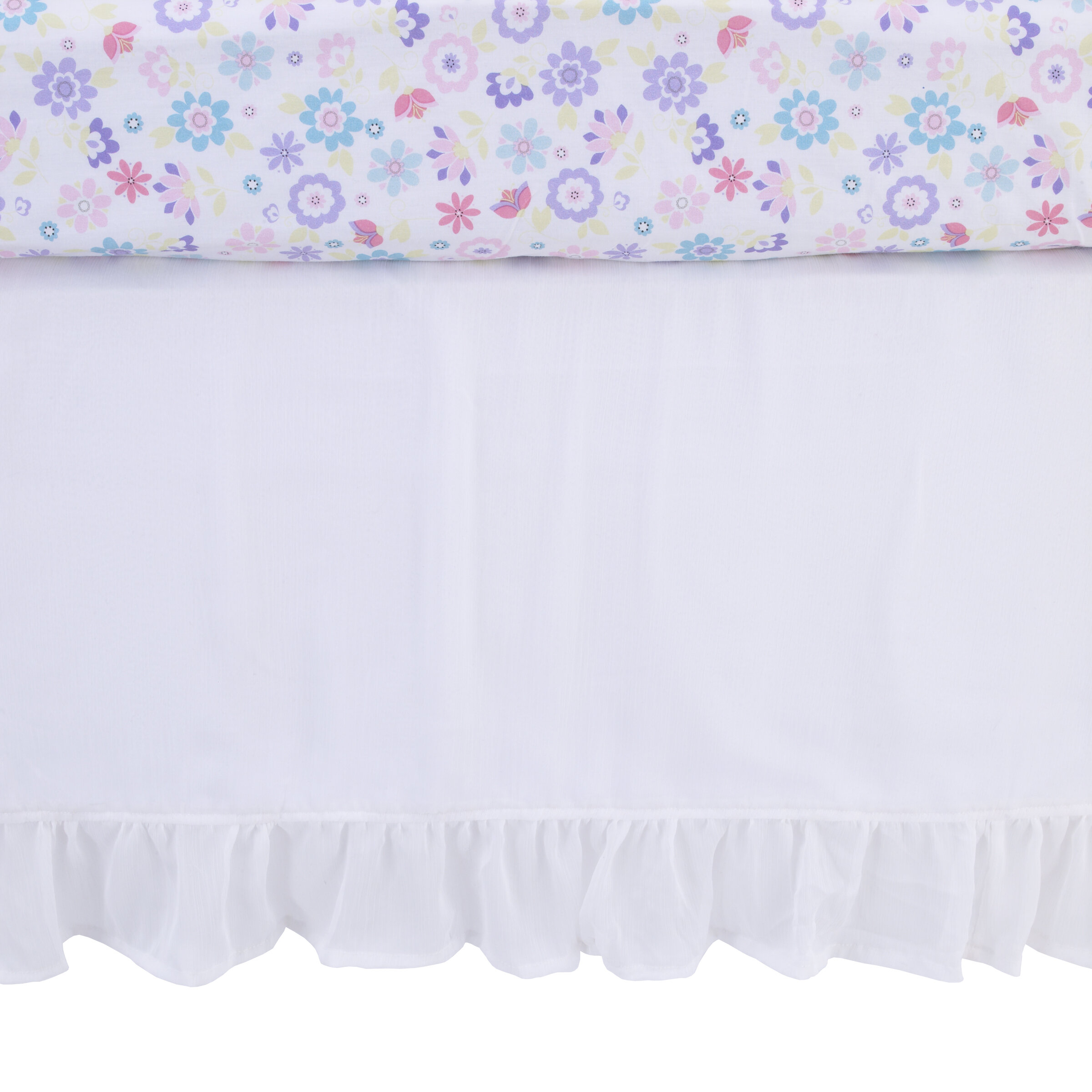 Harriet Bee Palm City Crinkle Crib Dust Ruffle Wayfair