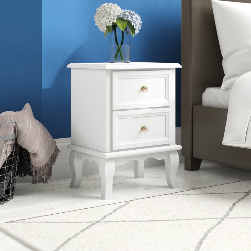 Lily Manor Brandt 2 Drawer Bedside Table Reviews Wayfair Co Uk