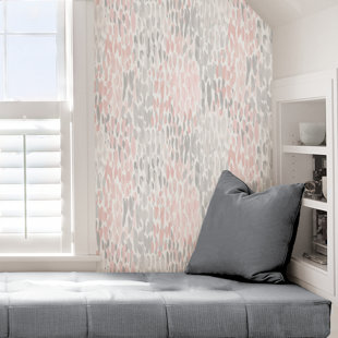 L And Stick Removable Wallpaper You Ll Love Wayfair Greenway Blush 18 L X 20 5 W Texture And Stick Wallpaper Roll