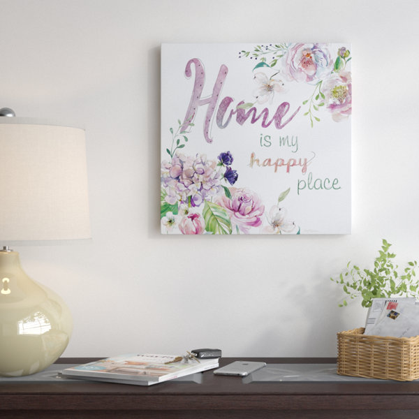 Red Barrel Studio Home Is My Happy Place Graphic Art Print On