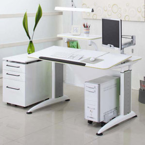 Elite Parker Writing Desk with Bookshelf by Reo-Smart