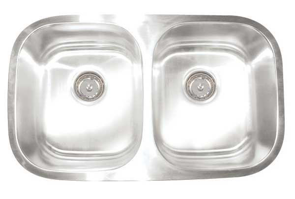 MH3218D88-S Manhattan 30" L x 17.75" W Double Bowl Undermount Kitchen Sink