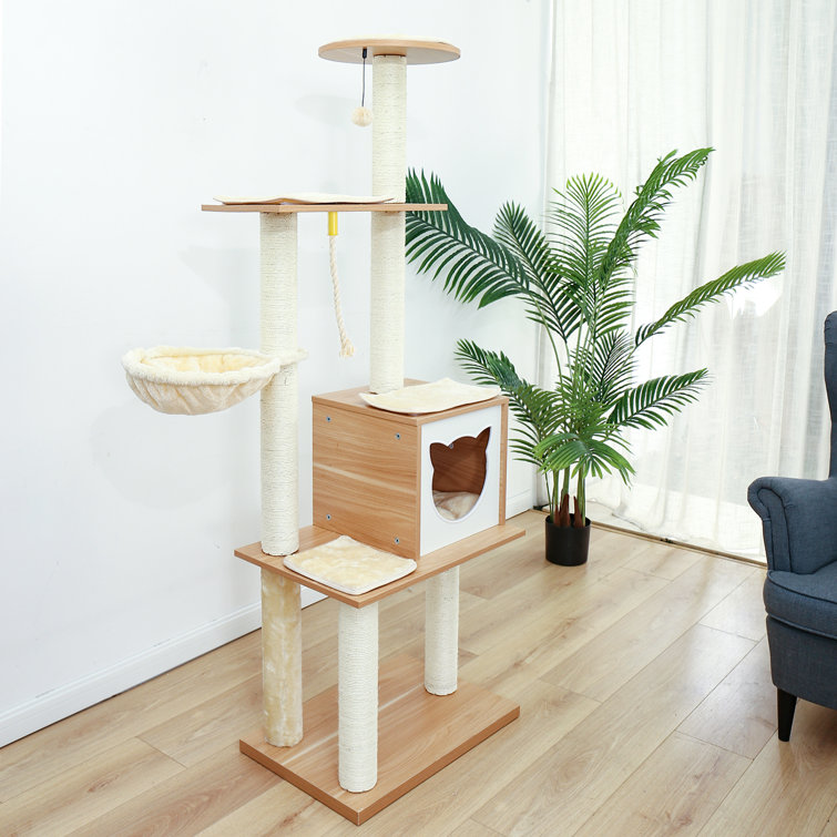 cat castle scratching post