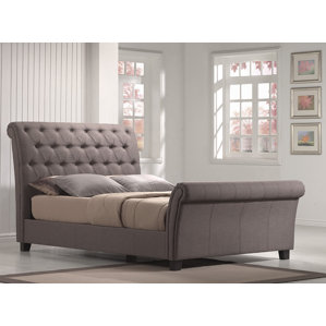 Lilou Upholstered Sleigh Bed by House of Hampton