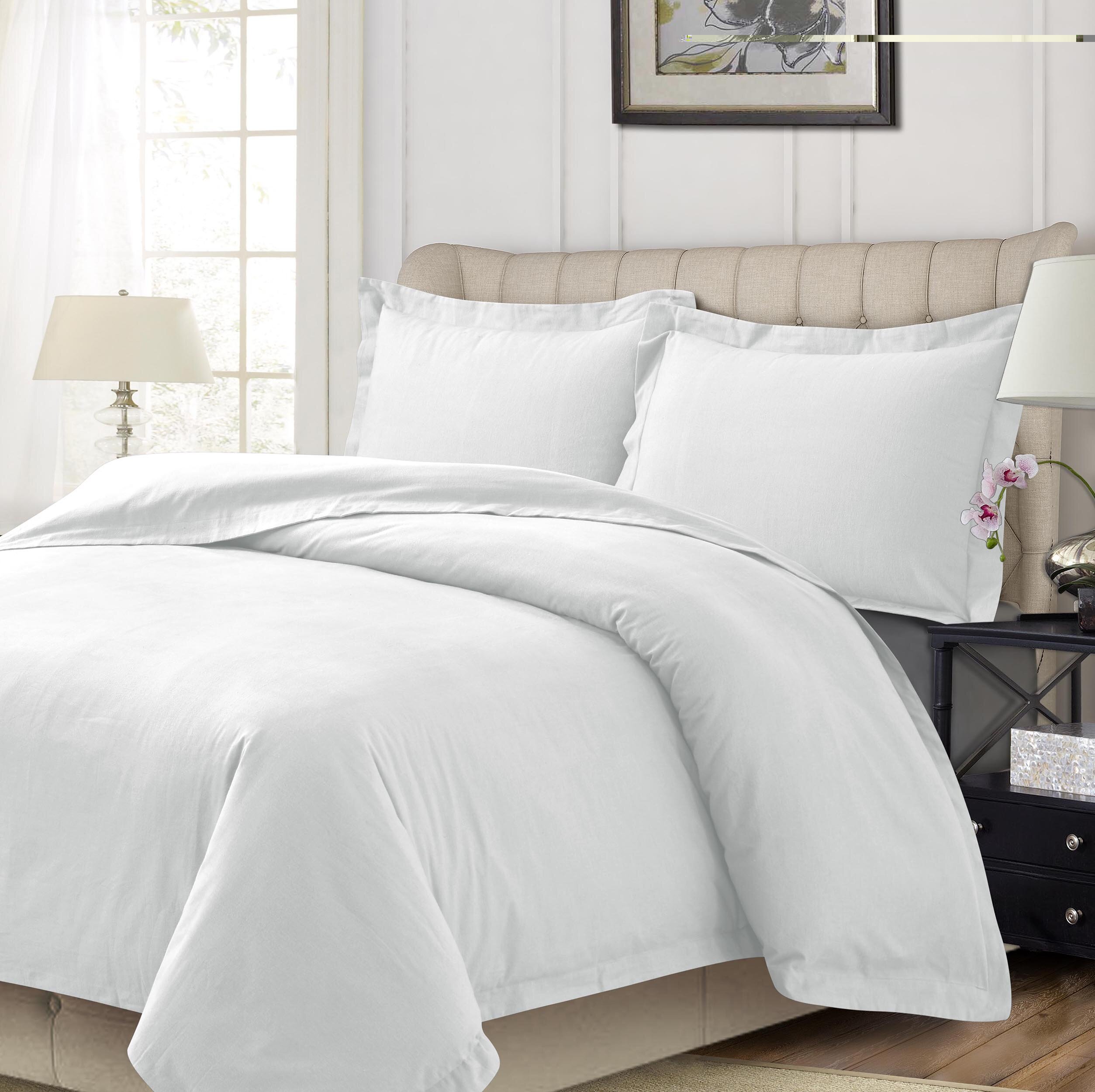 Laura Stag 100 Brushed Cotton Flannel Reversible Duvet Cover And