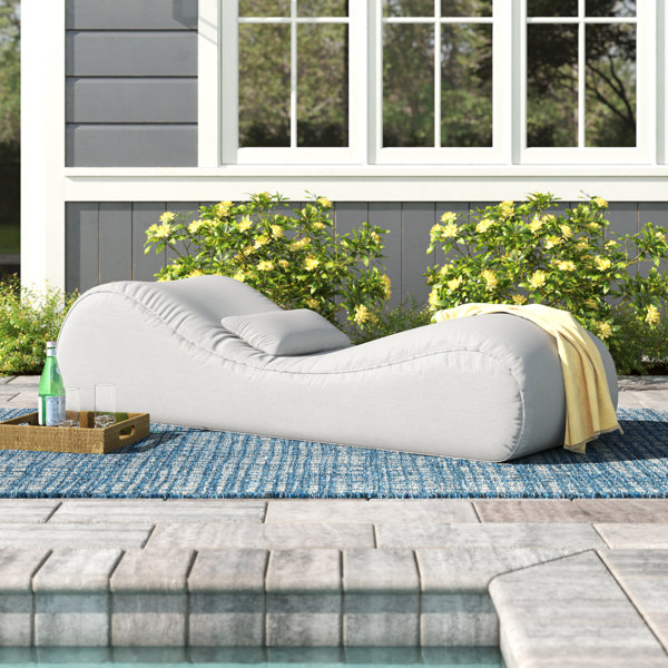Blue Water Resistant 4 Part Lounger Cushion Pad ONLY *Lounger not included*