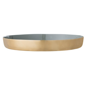 Stapleford Round Enameled Aluminum Serving Tray