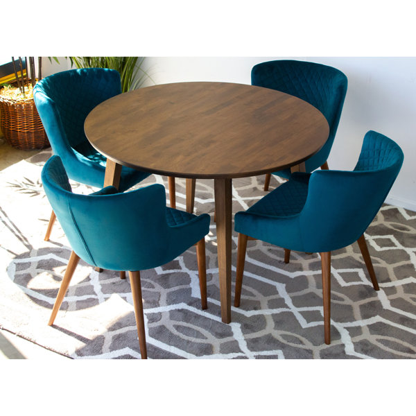 George Oliver Keown 5 Piece Solid Wood Dining Set | Wayfair