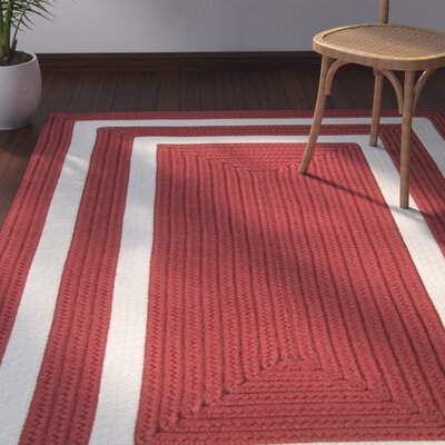 Marti Hand-Woven Indoor/Outdoor Red Area Rug Bay Isle Home Rug Size: Rectangle 9' x 12'