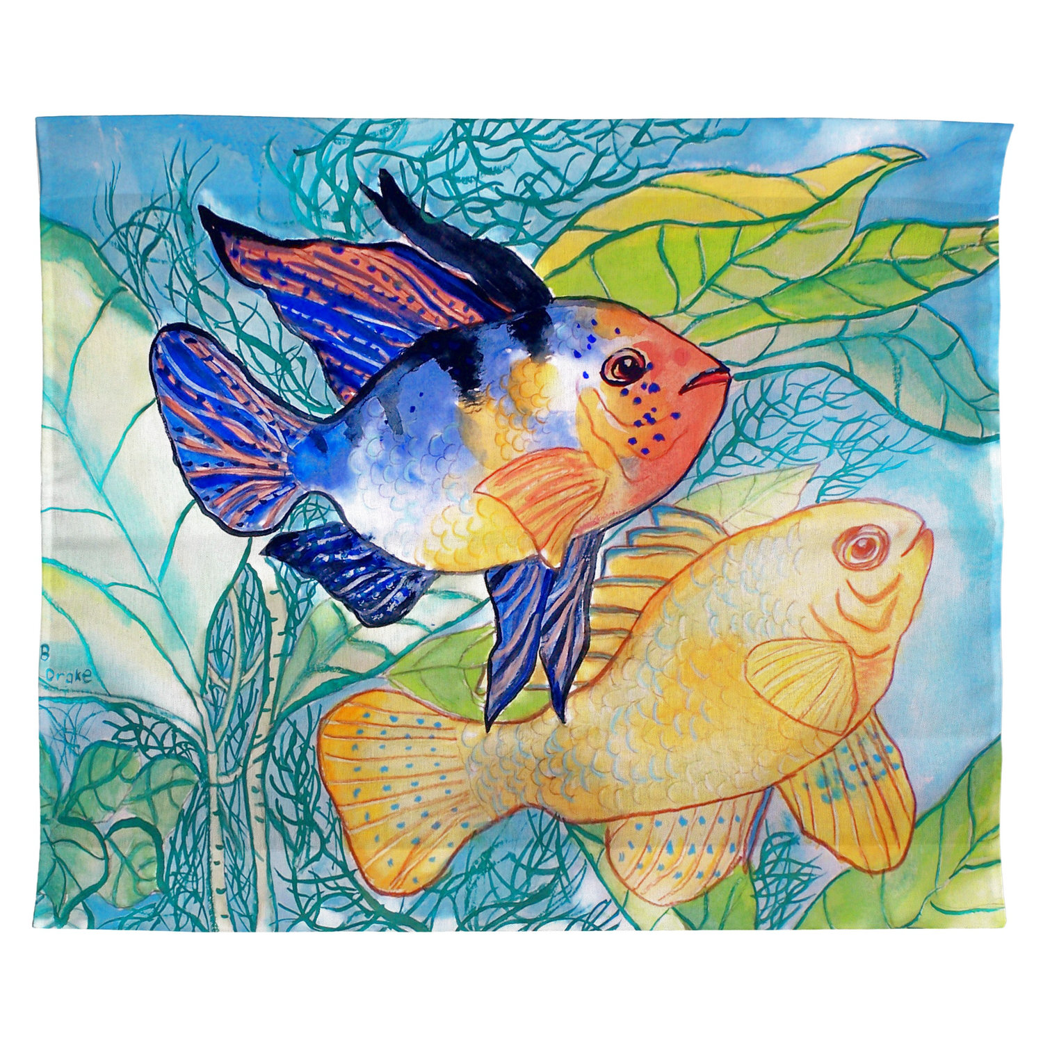 Bay Isle Home Trimble Two Fish Outdoor Wall Hanging | Wayfair