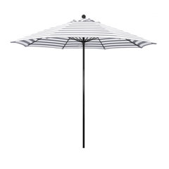Modern Grey Stripe Patio Umbrellas Allmodern