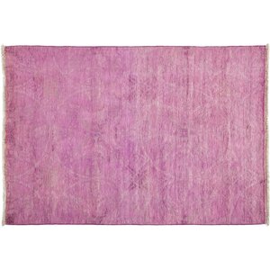 One-of-a-Kind Vibrance Hand-Knotted Pink Area Rug