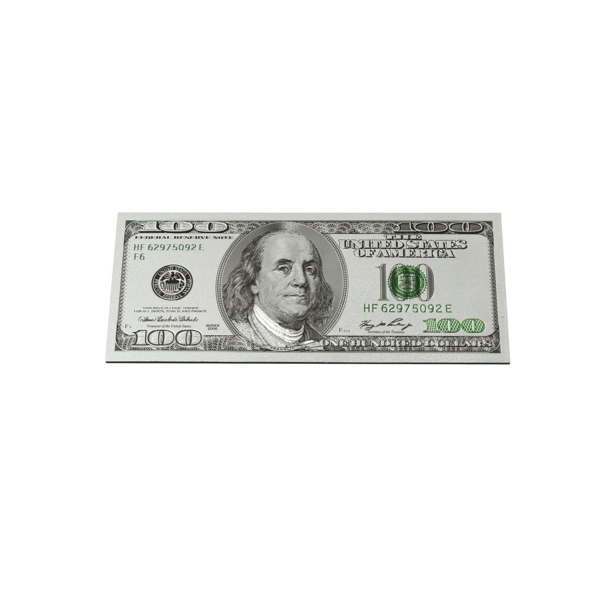 Benjamin Franklin $100 Bill Key Chain 