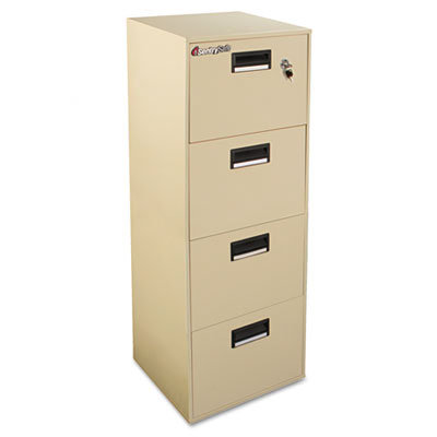 Sentrysafe 4 Drawer Water Resistant Key Lock Fire File Cabinet