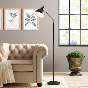 Wrought Studio Toombs 58 Column Floor Lamp Reviews Wayfair
