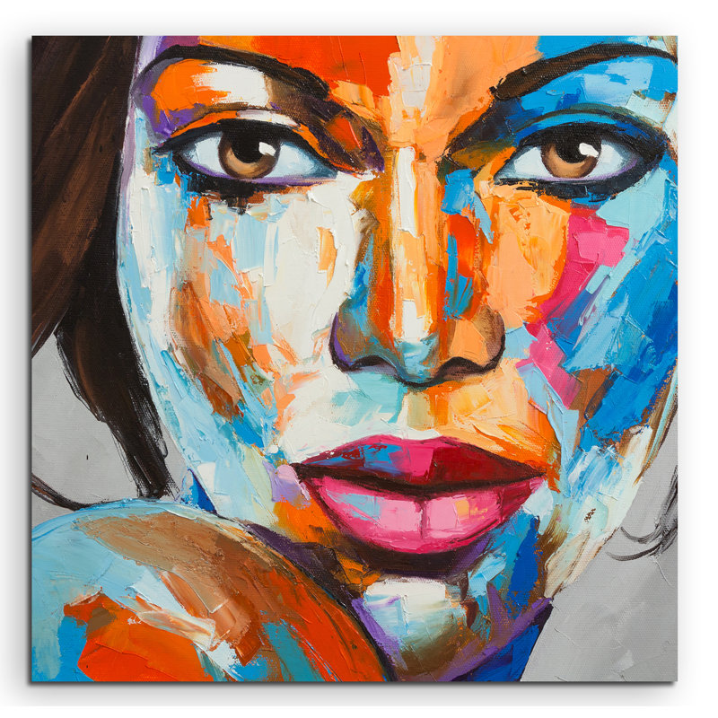 East Urban Home Colourful Modern Portrait Of A Woman Framed
