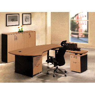 Go to store & view more images OfisELITE Executive Management 5 Piece L-Shaped Desk Office Suite