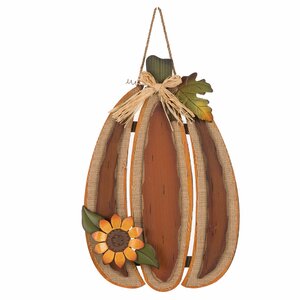 Wooden Pumpkin Wall Decor